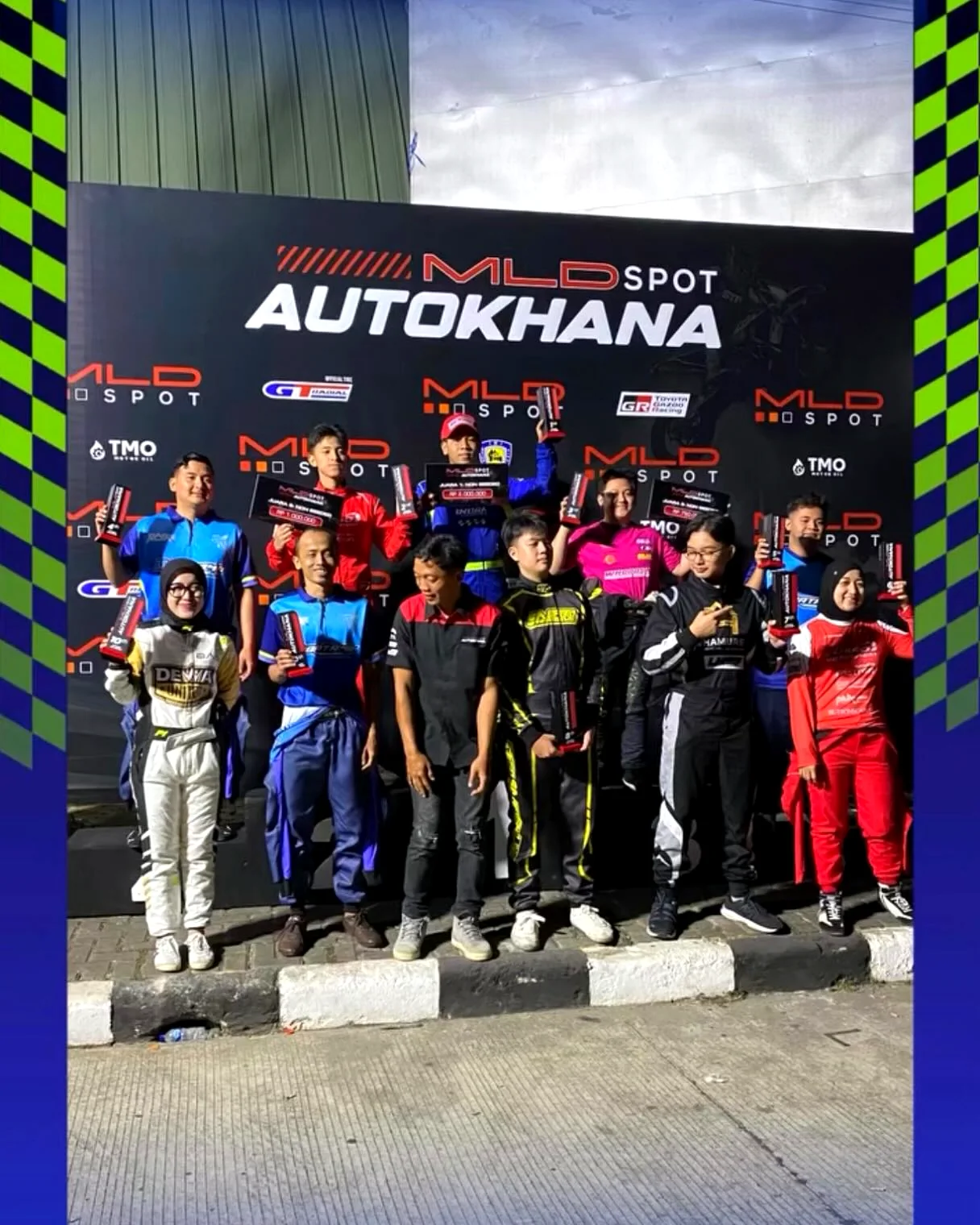 Podium kelas non seeded A di ajang MLDSPOT Autokhana